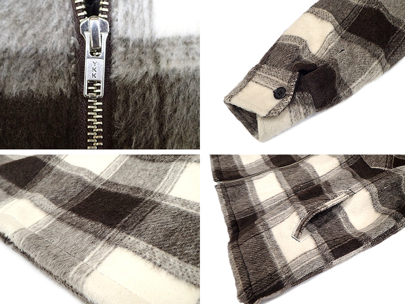 【BIG MIKE】起毛チェック裏キルティングジャケット