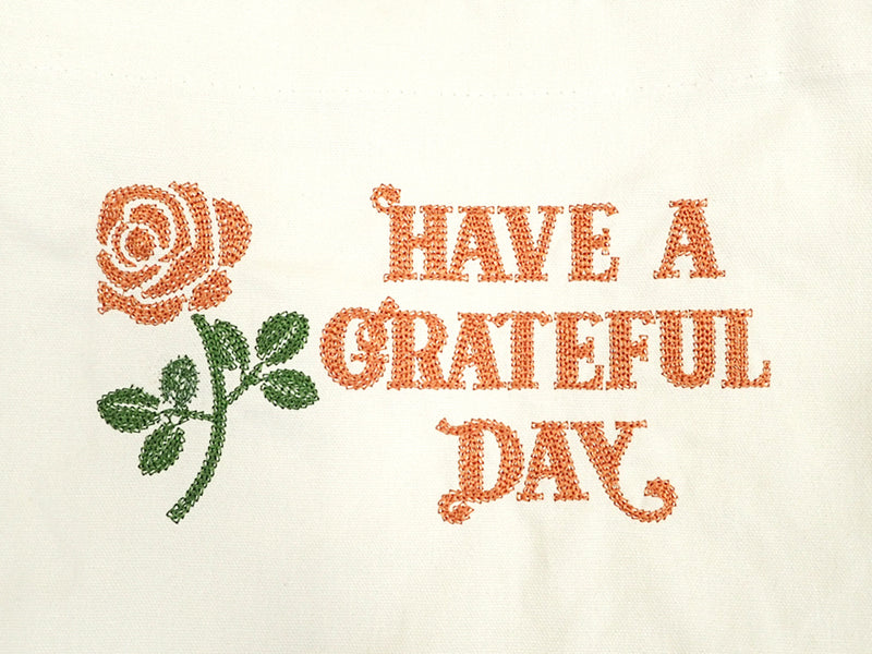 【HAVE A GRATEFUL DAY】SHOULDER TOTO BAG