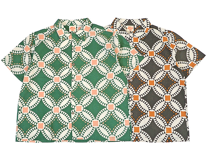 【HAVE A GRATEFUL DAY】OPEN COLLAR S/S SHIRT