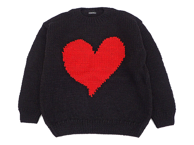 THRIFTY LOOK】HEART HAND KNIT CREW – ホーリースモーク