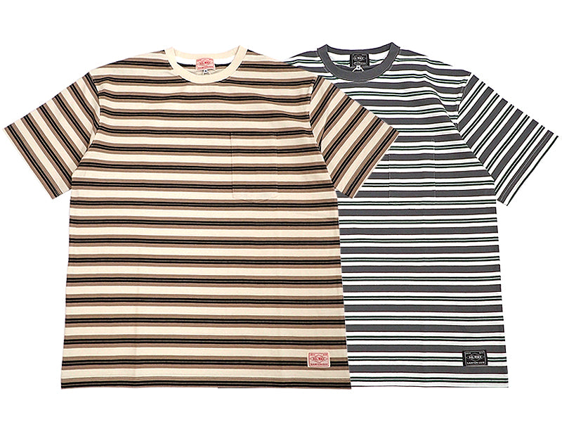 【BIG MIKE】BORDER SUNGLASSES POCKET S/S TEE