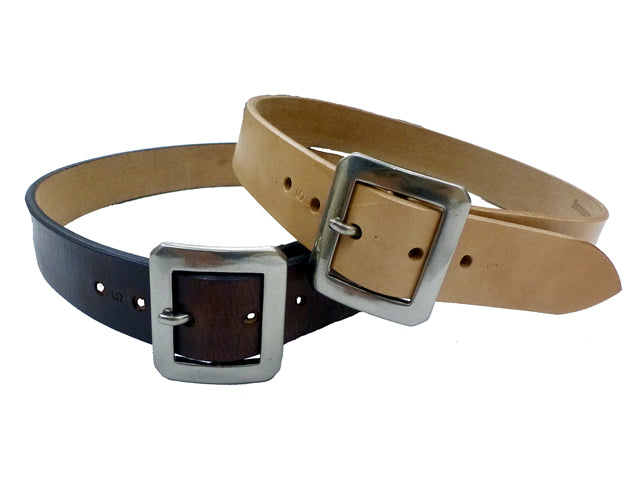 BRONSON LEATHER SQUARE BUCKLE BELT