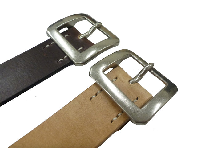BRONSON LEATHER SQUARE BUCKLE BELT