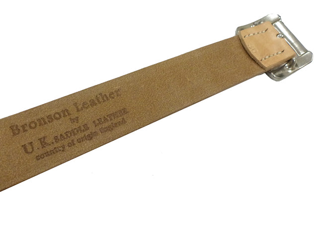 BRONSON LEATHER SQUARE BUCKLE BELT