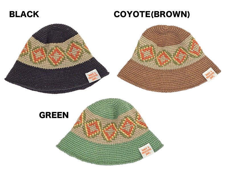 【HAVE A GRATEFUL DAY】CROCHET HAT