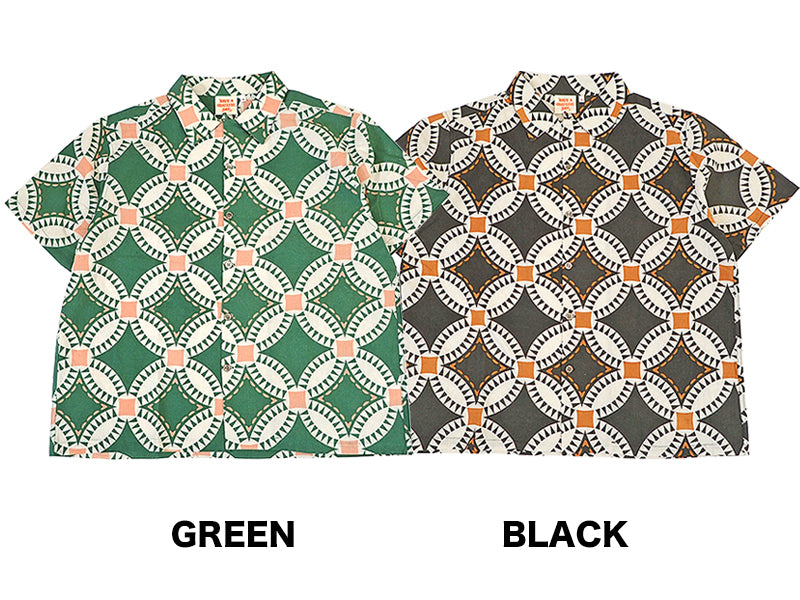 【HAVE A GRATEFUL DAY】OPEN COLLAR S/S SHIRT