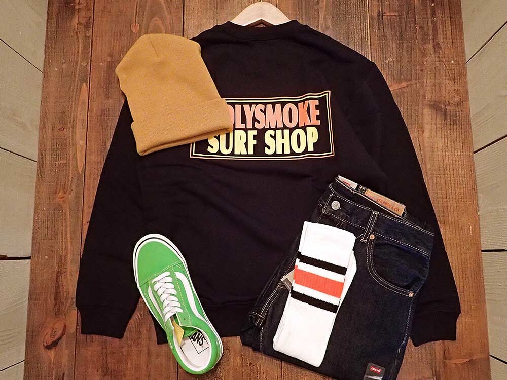 HOLYSMOKE CREW SWEAT "SURF SHOP"