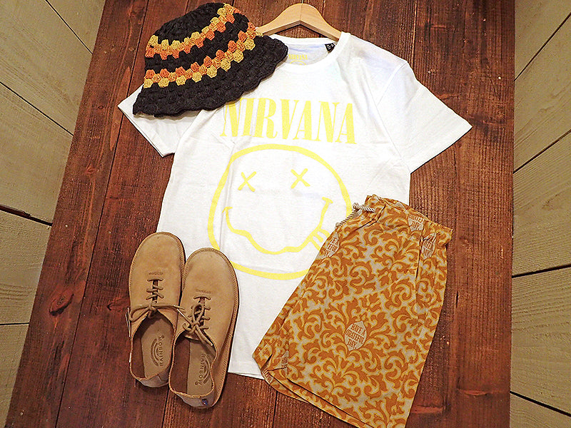 NIRVANA/HAPPY FACE S/S TEE