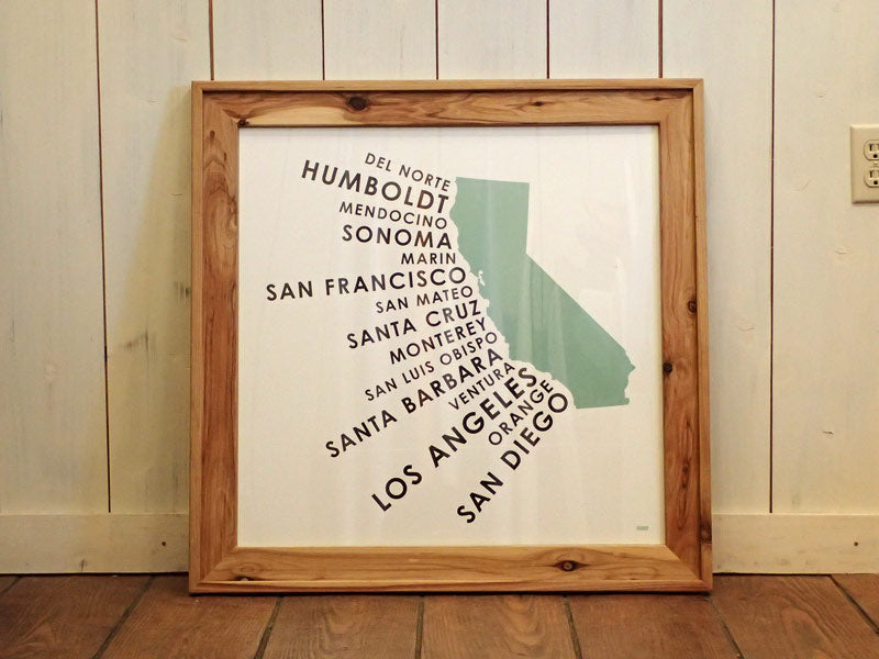 ORANGE&PARK "CALIFORNIA COASTAL COUNTIES" Print