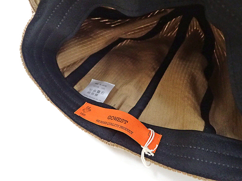 【GO WEST】8 PANEL CORDUROY CASQUETTE