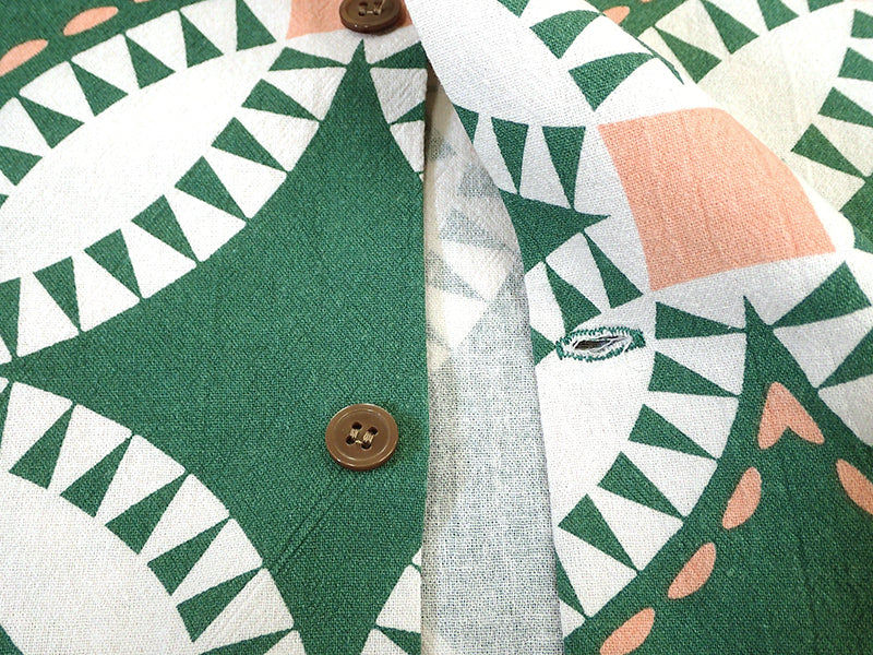【HAVE A GRATEFUL DAY】OPEN COLLAR S/S SHIRT