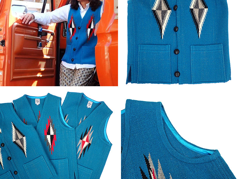 【ORTEGA'S】SQUARE CHIMAYO VEST