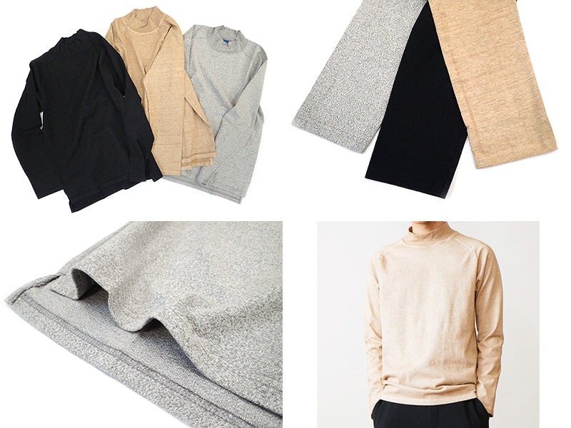 【Good On】L/S HEAVY JERSEY MOCK NECK TEE