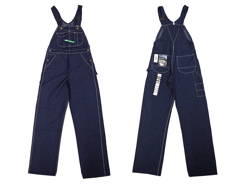 【KEY】BIB OVERALL HI BACK ZIP FLY(DENIM)