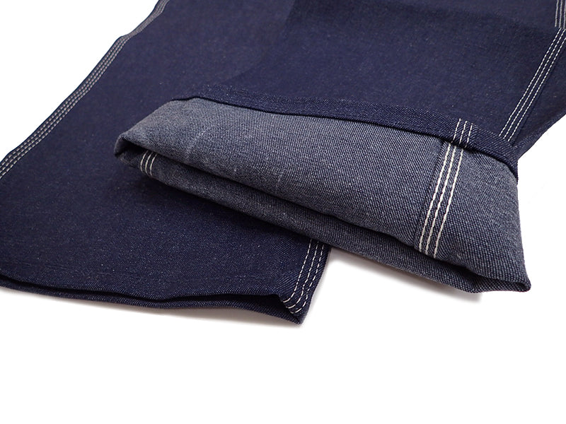 【KEY】BIB OVERALL HI BACK ZIP FLY(DENIM)