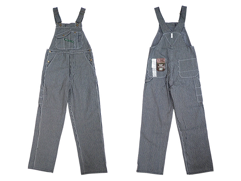 【KEY】BIB OVERALL HI BACK ZIP FLY(HICKORY)