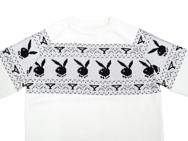 【PLAYBOY】80S RABBIT CREW SWEATER