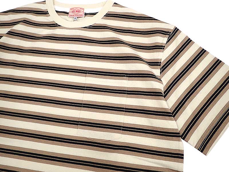 【BIG MIKE】BORDER SUNGLASSES POCKET S/S TEE