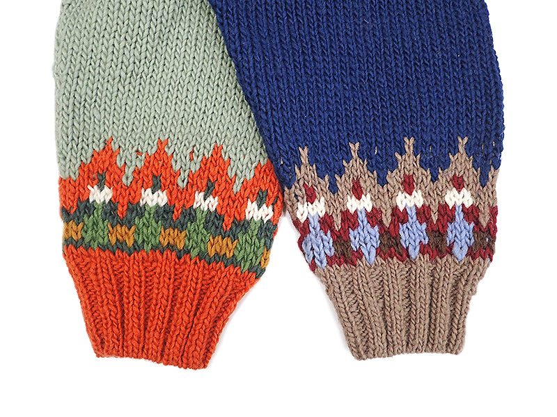 【HAVE A GRATEFUL DAY】PEACE PATTERN KNIT CREW