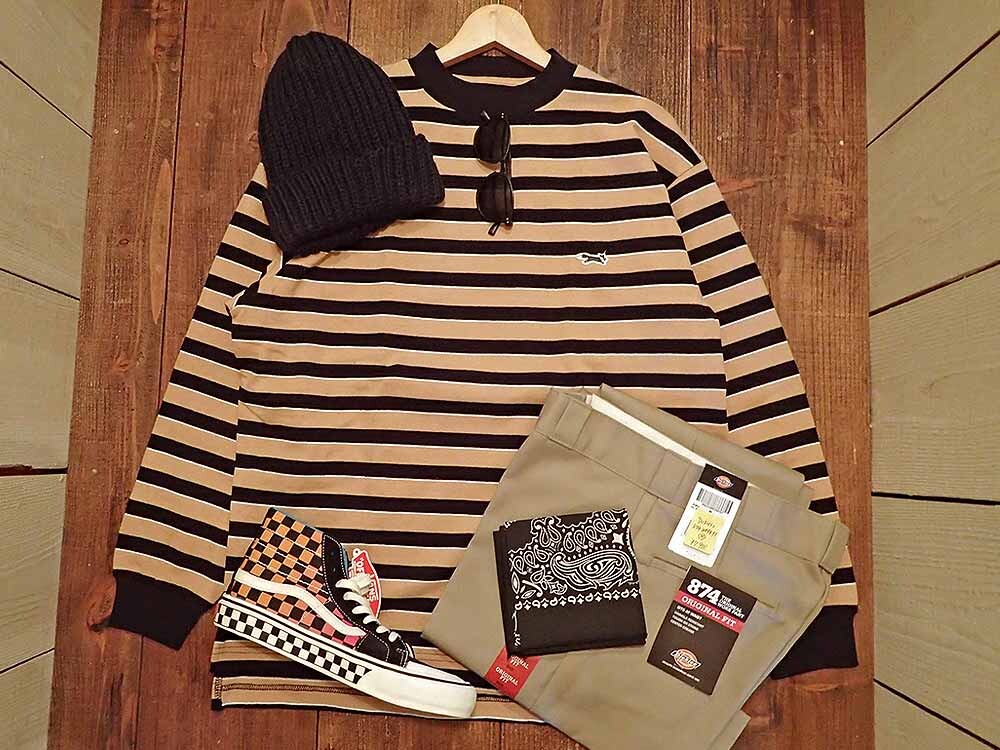 【PENNEY’S】THE FOX CREW L/S BORDER TEE