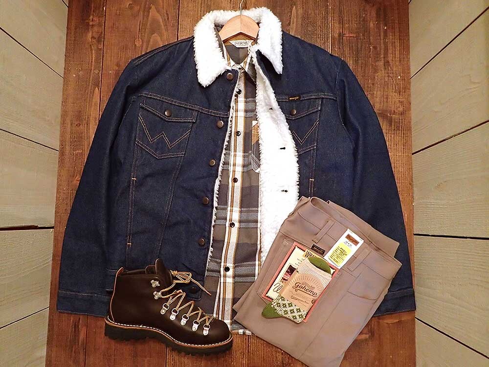 【WRANGLER】WESTERN SHARPA LINED DENIM JACKET