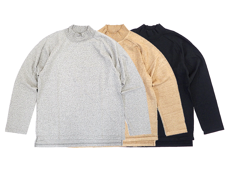 【Good On】L/S HEAVY JERSEY MOCK NECK TEE