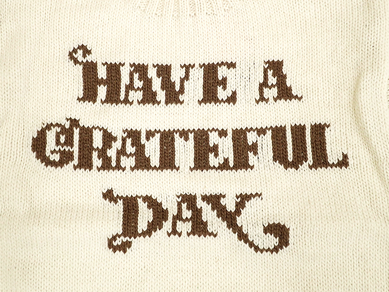 【HAVE A GRATEFUL DAY】KNIT CREW