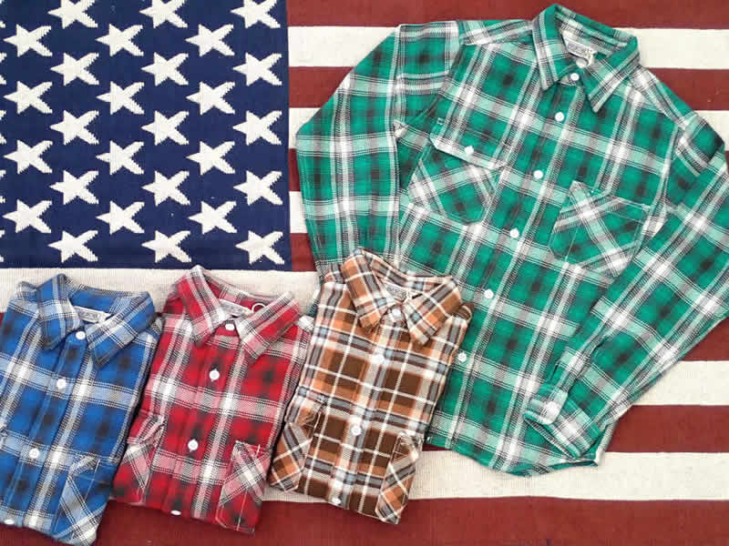 FIVE BROTHER Extra Heavy Flannel Shirts　