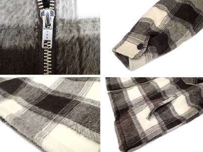 【BIG MIKE】起毛チェック裏キルティングジャケット