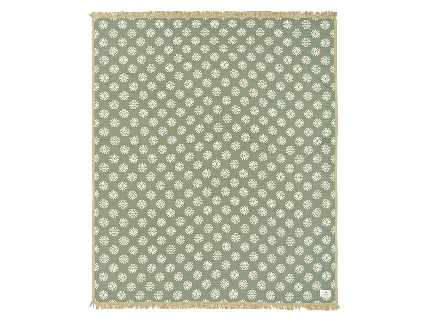 【SLOW TIDE】SUN DAZED DRIFTWEAVE BLANKET GREEN