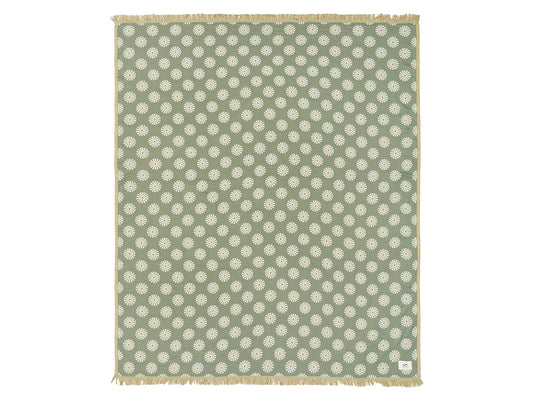 【SLOW TIDE】SUN DAZED DRIFTWEAVE BLANKET GREEN