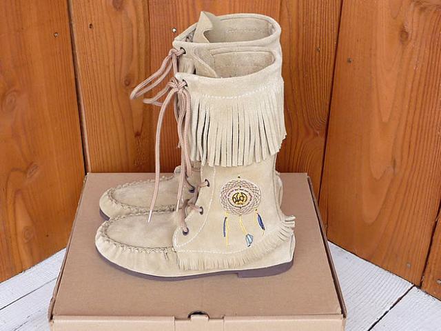 BARBO Moccasin Fringe Boots