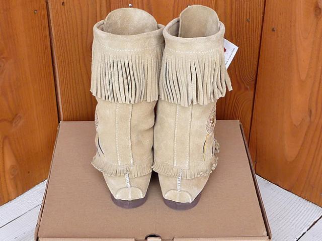 BARBO Moccasin Fringe Boots