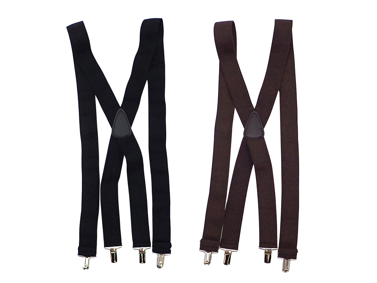 【SUSPENDER FACTORY】1.5INCH WIDE CLIP SUSPENDERS