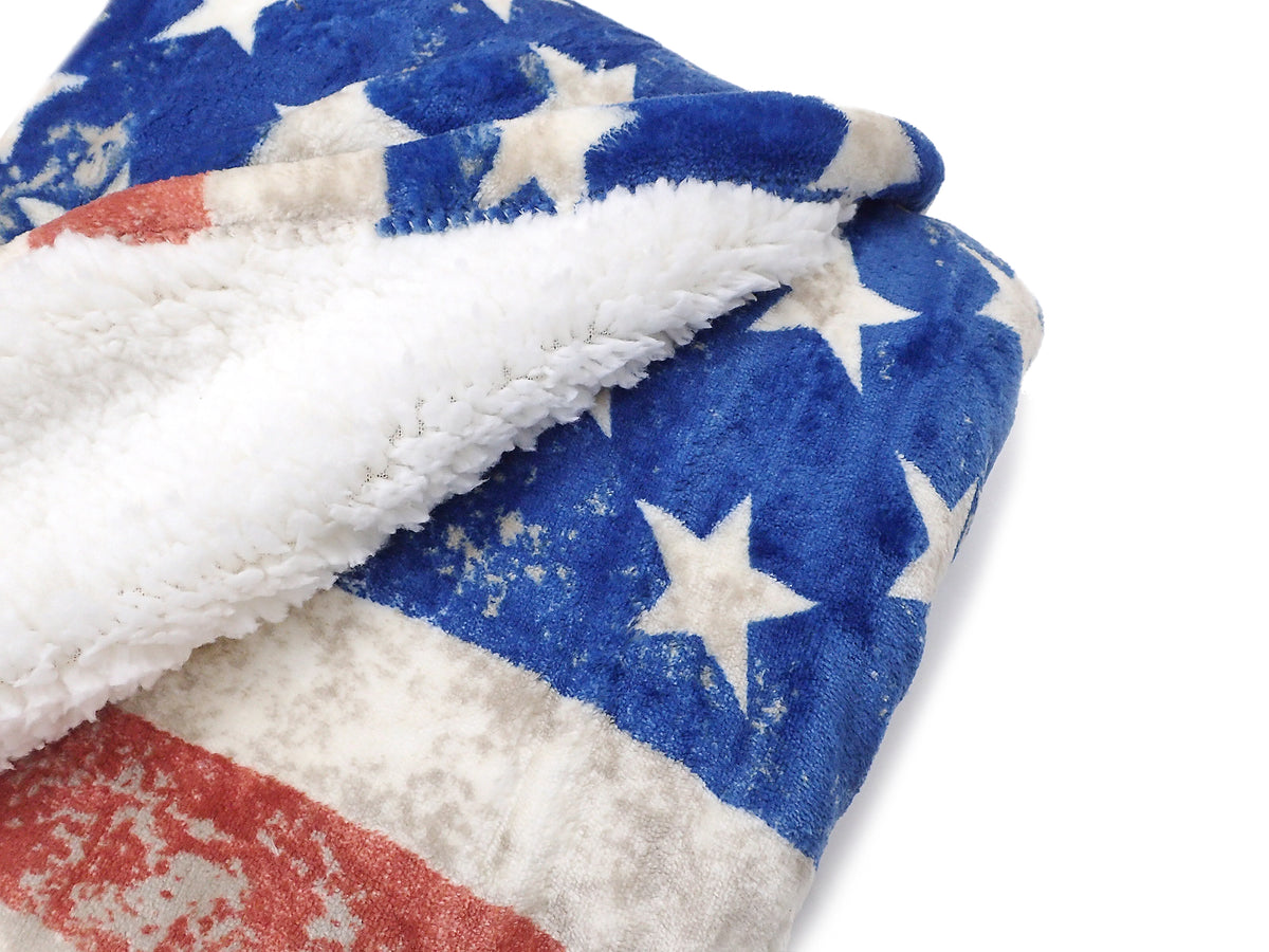 [WRANGLER] SHERPA FLEECE THROW BLANKET
