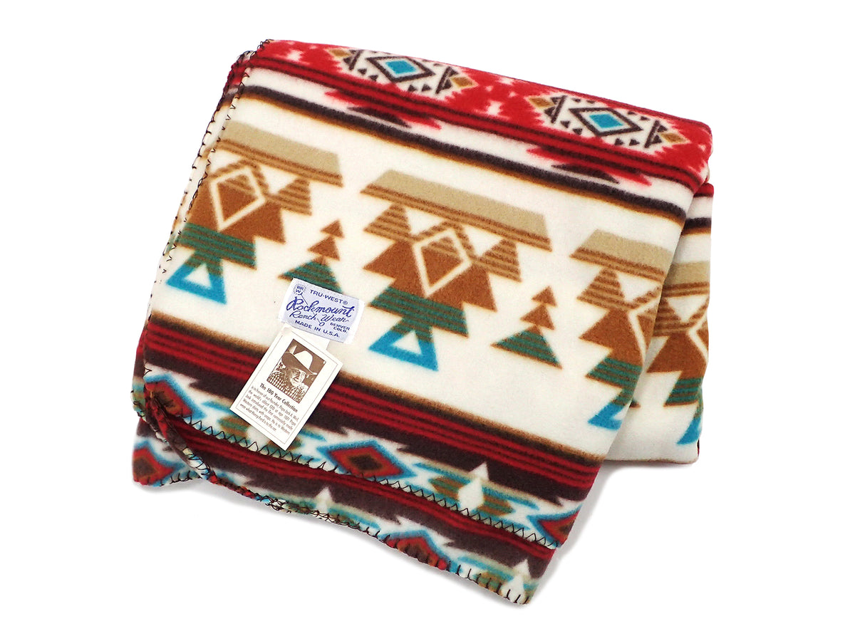 [ROCKMOUNT] FLEECE WESTERN BLANKET 