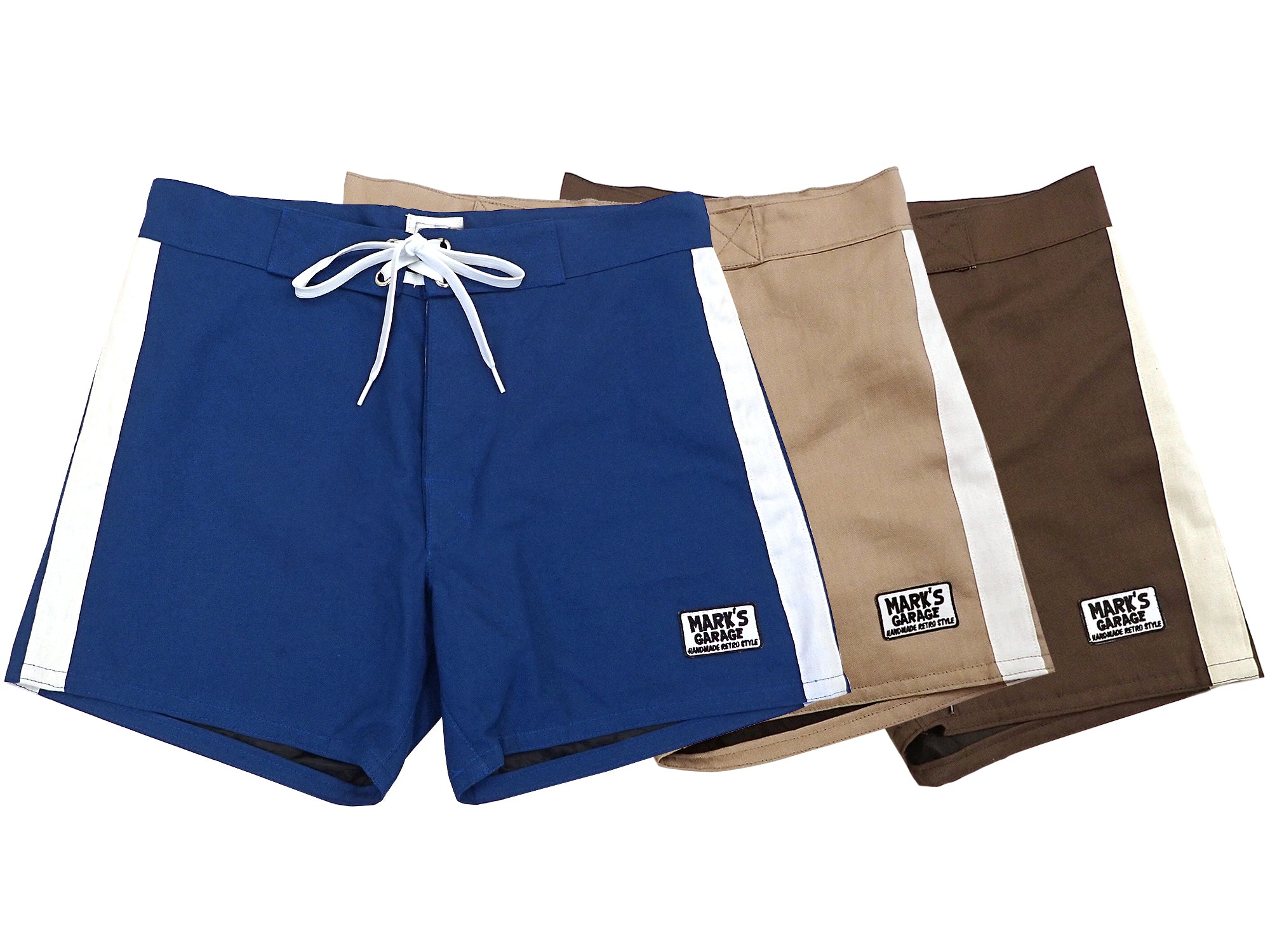 MARK'S GARAGE×HOLYSMOKE SURF TRUNKS / SIDE TWO LINES – ホーリー