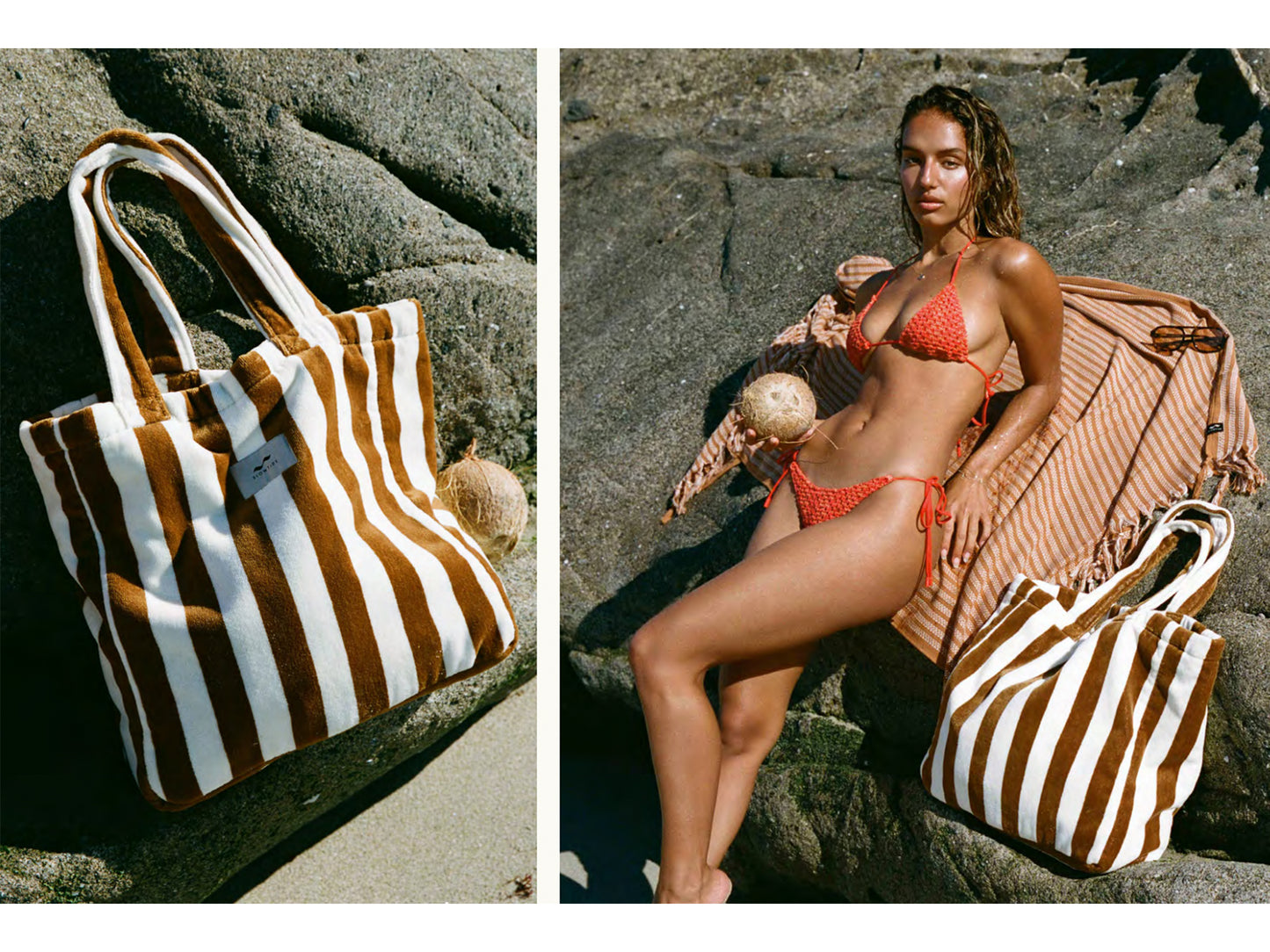 【SLOW TIDE】CABANA TERRY TOTE
