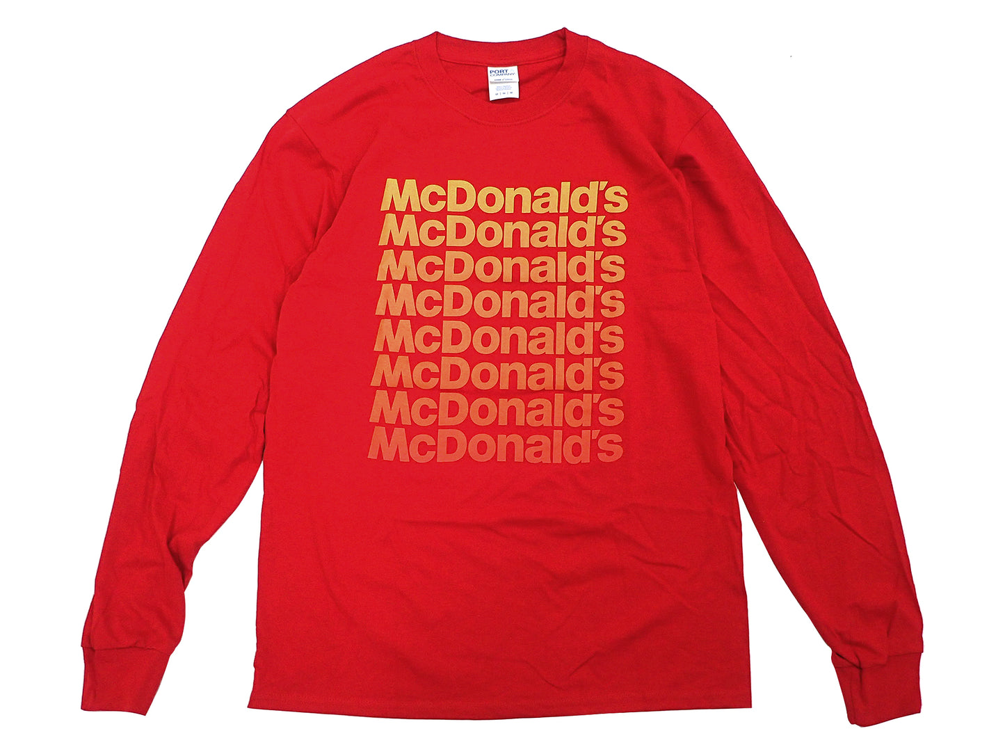 【McDonald's】OMBRE WORDMARK L/S TEE