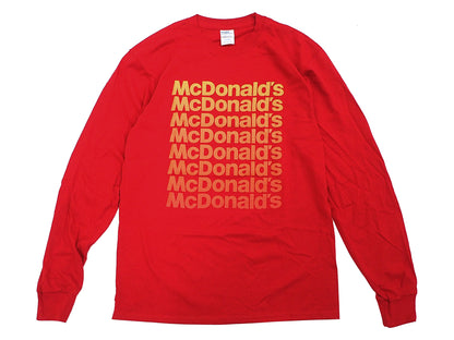 【McDonald's】OMBRE WORDMARK L/S TEE