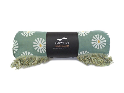 【SLOW TIDE】SUN DAZED DRIFTWEAVE BLANKET GREEN