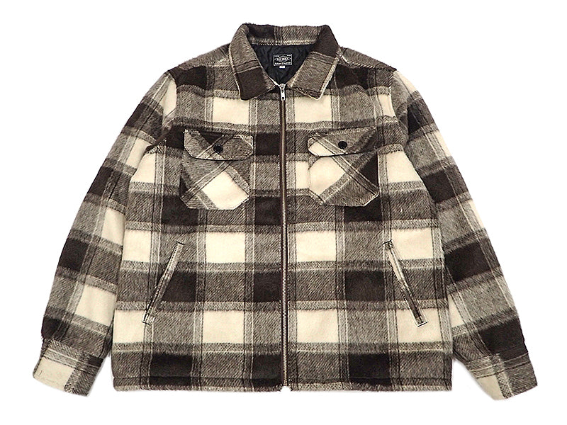 【BIG MIKE】起毛チェック裏キルティングジャケット