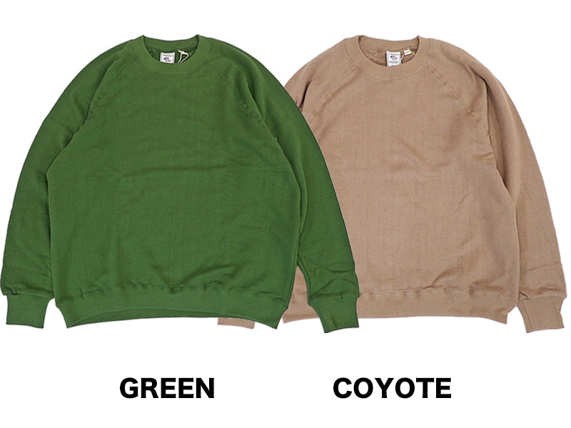 【JEMORGAN】吊り編み裏毛RAGLAN SWEAT CREW