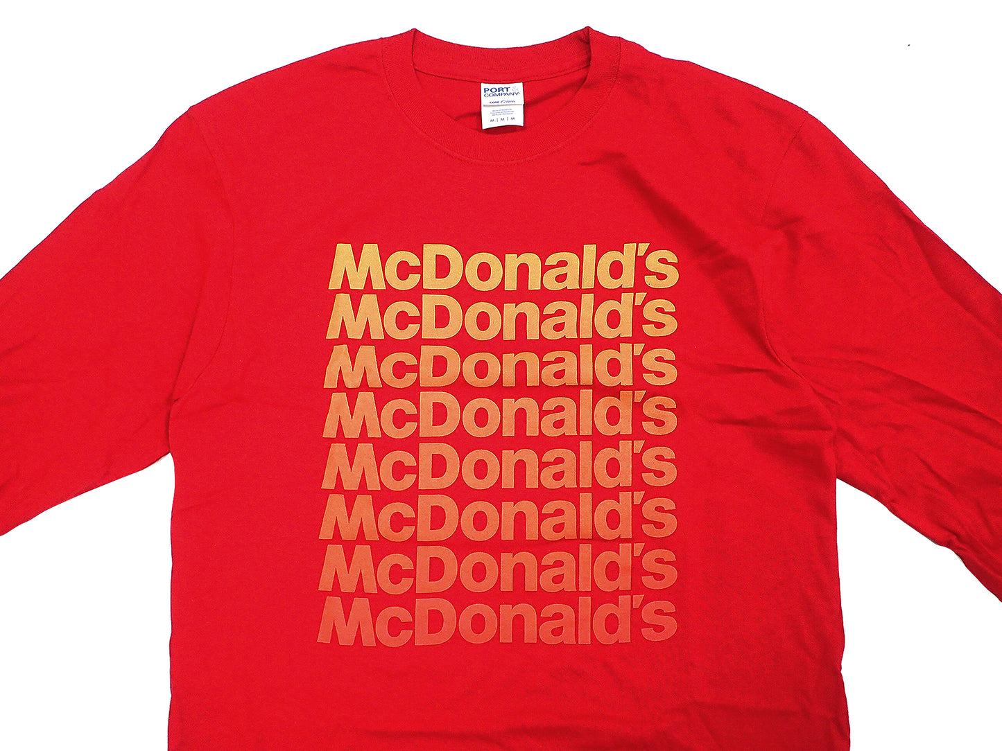 【McDonald's】OMBRE WORDMARK L/S TEE