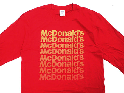 【McDonald's】OMBRE WORDMARK L/S TEE