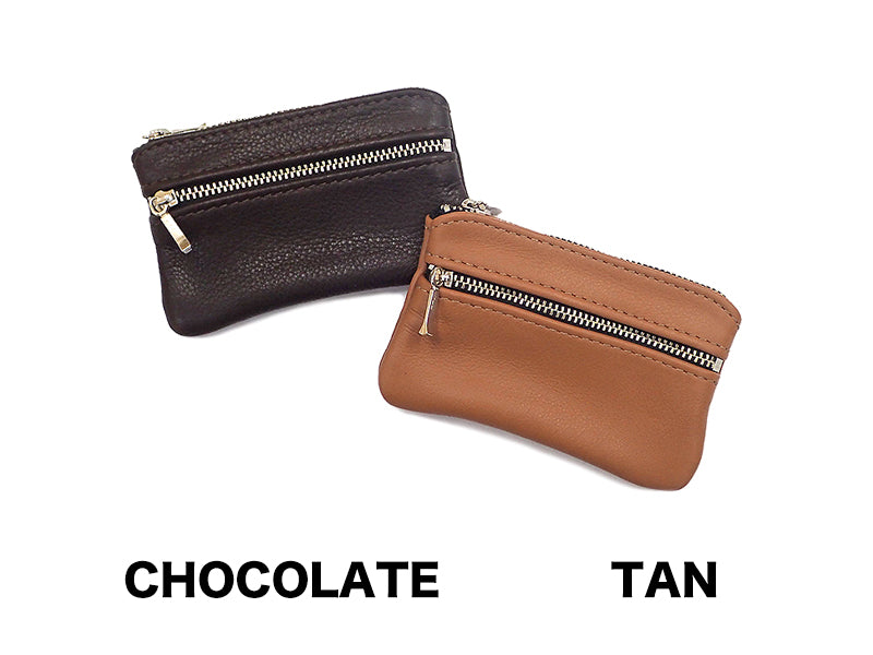 【Moonshine Leather】DOUBLE ZIPPERED POUCH