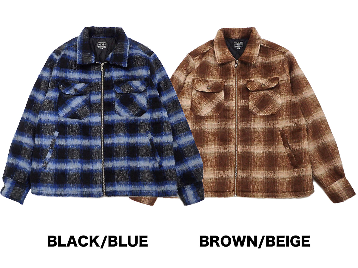 【BIG MIKE】BRUSHED CHECK QUILTED JACKET
