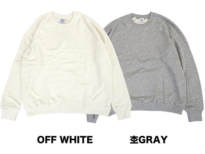 【JEMORGAN】吊り編み裏毛RAGLAN SWEAT CREW