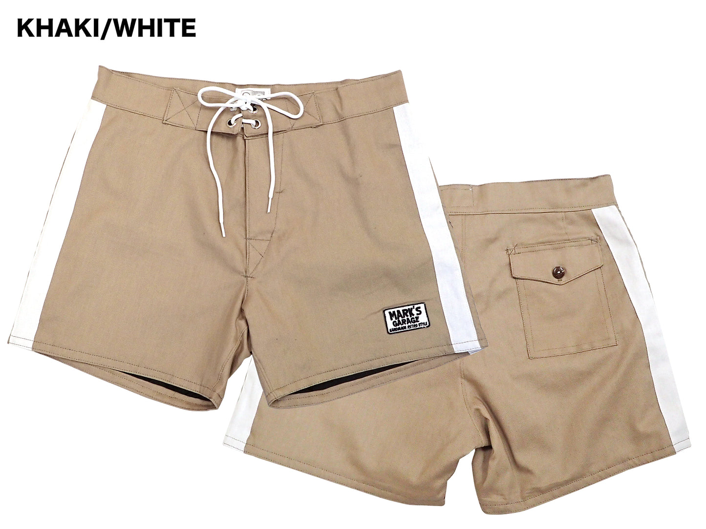 MARK'S GARAGE×HOLYSMOKE SURF TRUNKS / SIDE TWO LINES