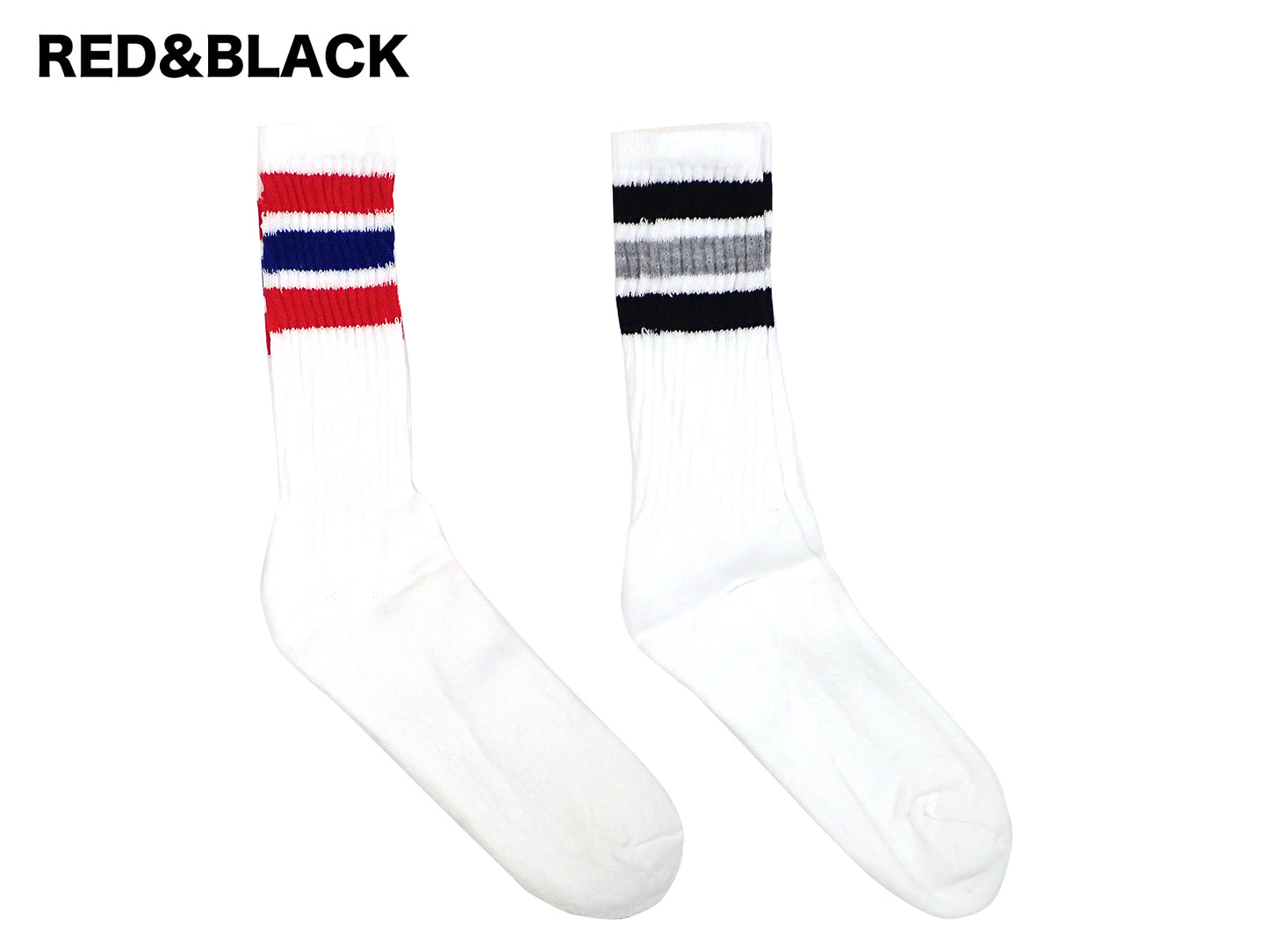 【RAILROAD SOCK】AMERICANA STRIPED CREW SOCKS